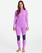 Load image into Gallery viewer, Billabong Women&#39;s 3/2mm Synergy Steamer Wetsuit (Bright Orchid)
