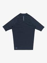 Load image into Gallery viewer, Quiksilver Men&#39;s UPF50 Short Sleeve Rash Top: Everyday (Dark Navy Heather)
