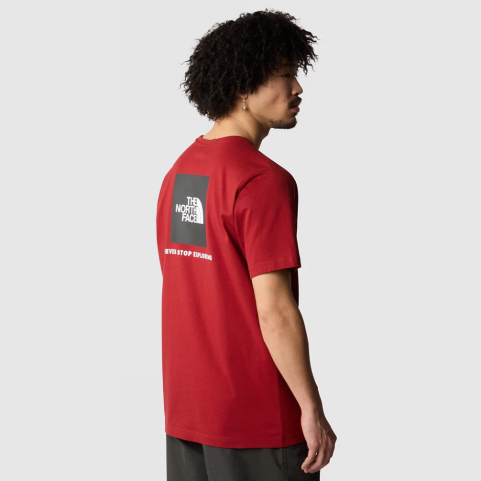The North Face Men s Short Sleeve Red Box Tee Iron Red Landers Outdoor World Ireland s Adventure Outdoor Store
