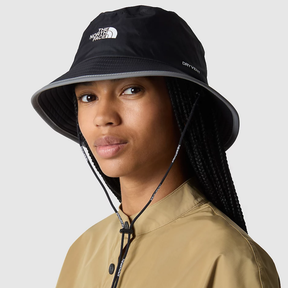 The North Face Antora Rain Bucket Unisex Waterproof Hat Black Smoked Landers Outdoor World Ireland s Adventure Outdoor Store