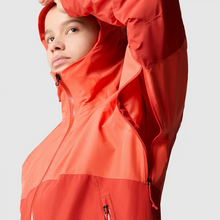 Load image into Gallery viewer, The North Face Women&#39;s Diablo Waterproof Rain Jacket (Radiant Orange/Auburn)
