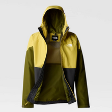 Load image into Gallery viewer, The North Face Men&#39;s Lightning Waterproof Rain Jacket (Asphalt/Yellow)
