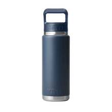 Load image into Gallery viewer, Yeti Rambler Insulated Bottle with Coloured Straw Cap (26oz/769ml)(Navy)
