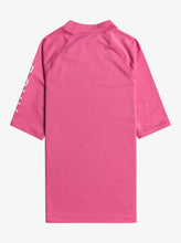 Load image into Gallery viewer, Roxy Junior Wholehearted Short Sleeve UPF50 Rash Vest (Shocking Pink)
