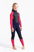 Load image into Gallery viewer, C-Skins Junior Unisex Element 3/2mm Steamer Wetsuit (Slate/Coral/Multi)
