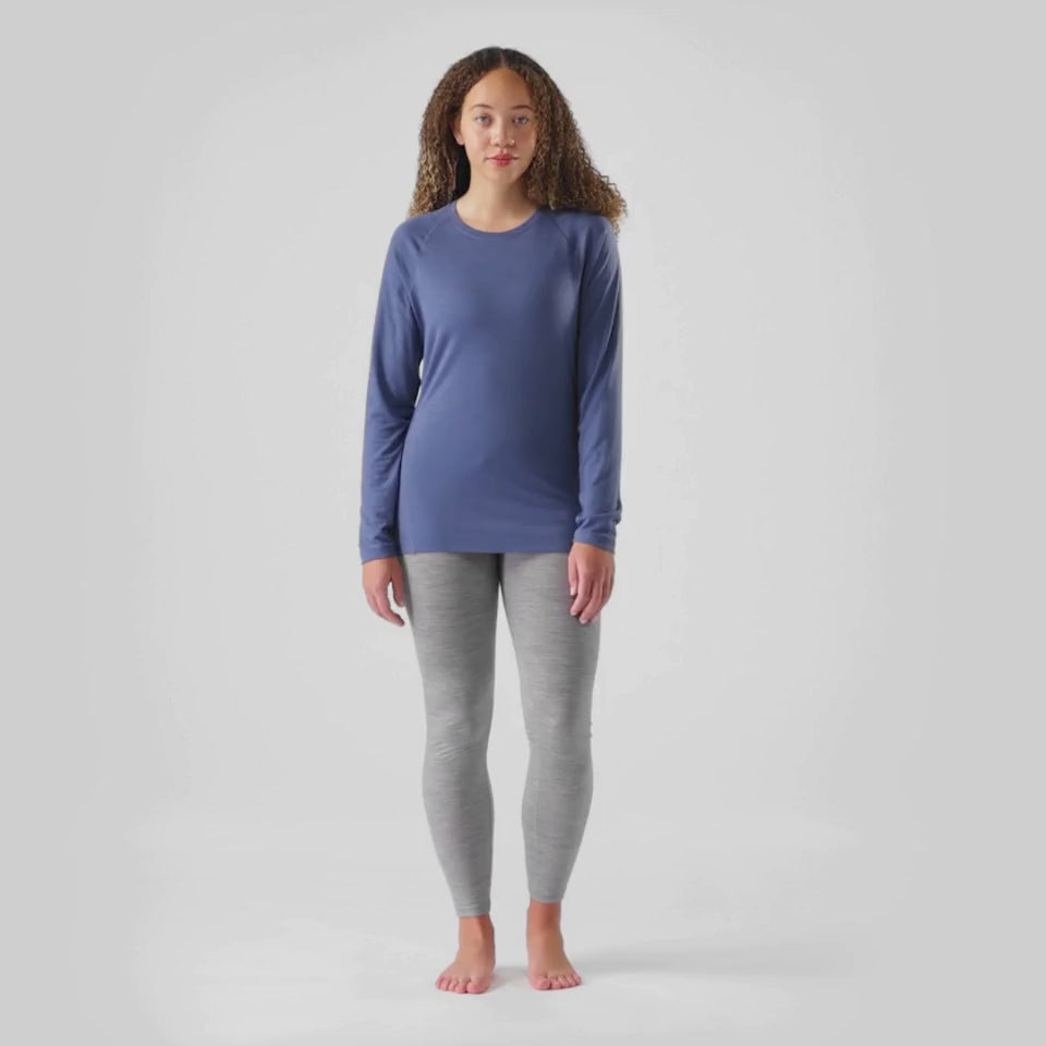 Smartwool Women's All Season Merino 150 Long Sleeve Base Layer Top Boxed Nightfall Blue P43 SW016913