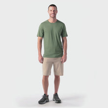 Load and play video in Gallery viewer, Smartwool Men's Merino Short Sleeve Technical Tee (Fern Green)
