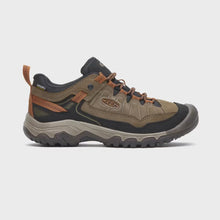 Load and play video in Gallery viewer, Keen Men&#39;s Targhee IV Waterproof Trail Shoes - WIDE FIT (Sea Turtle/Roasted Pecan)
