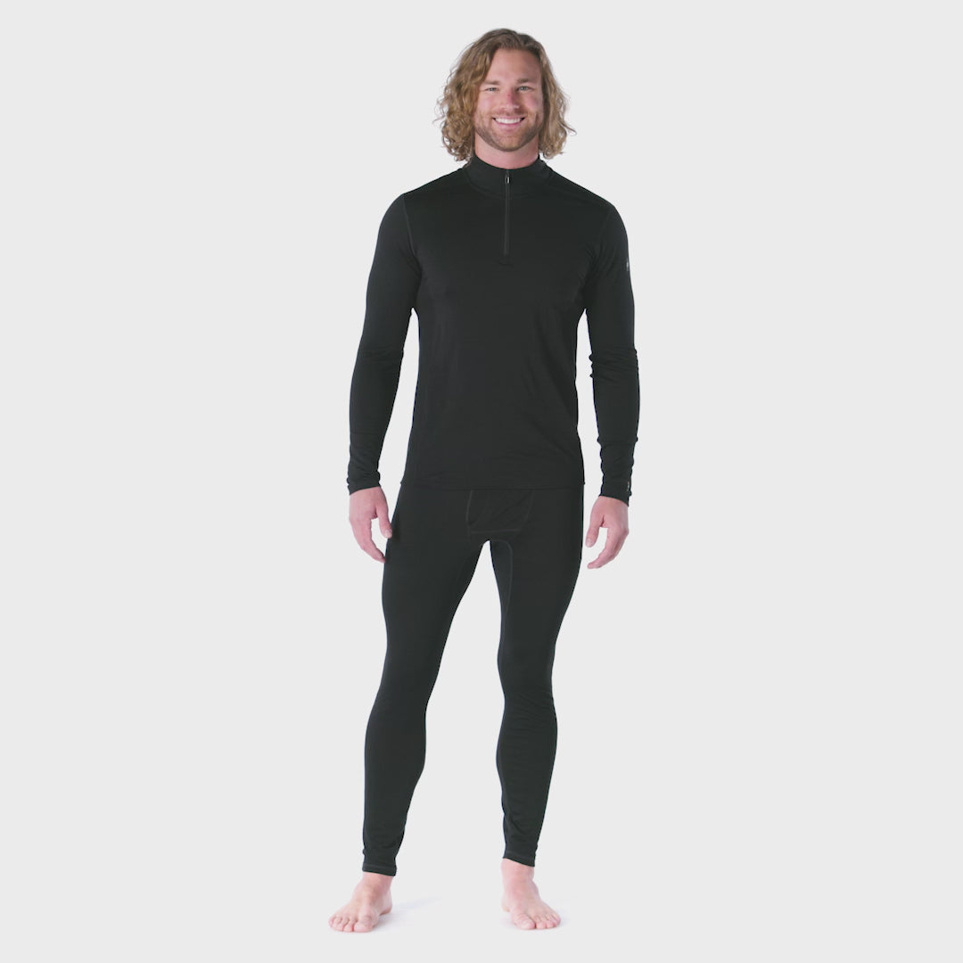 Smartwool Men's Classic All-Season Merino 150 Base Layer Bottoms Black 001 SW016959