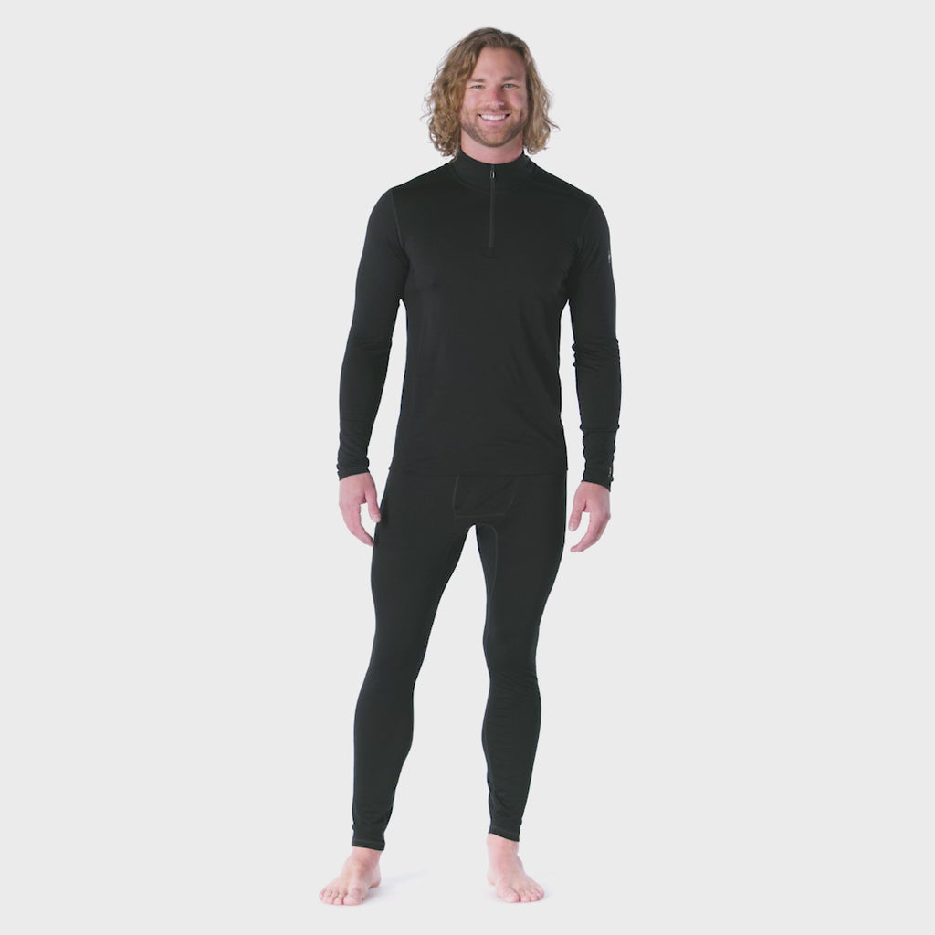 Smartwool Men's Classic All-Season Merino 150 Base Layer Bottoms Black 001 SW016959