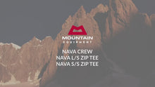 Load and play video in Gallery viewer, Mountain Equipment Men&#39;s Nava Crew Neck Technical Tee (Cardinal/Majolica)
