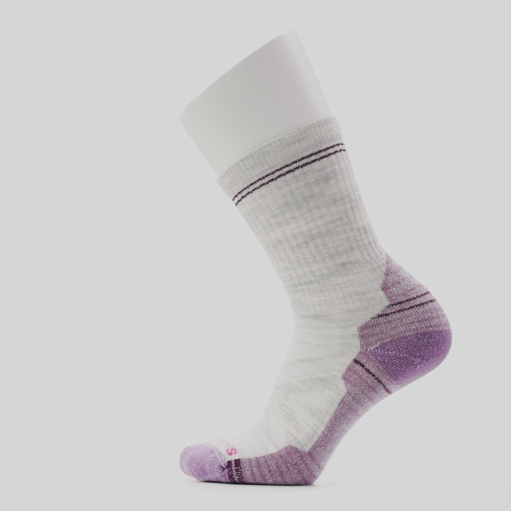 Smartwool Women's Hike Light Cushion Merino Blend Crew Sock Ash Purple R58 SW001573