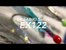 Load and play video in Gallery viewer, Hayabusa Sabiki EX122 Holographic Sheet &amp; White Flasher Saltwater Rig (Size JP16)(6 Pack)
