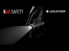 Load and play video in Gallery viewer, Ledlenser K6R Safety Rechargable LED Keyring Torch (Grey)
