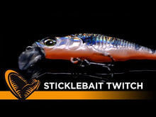 Load and play video in Gallery viewer, Savage Gear 3D Sticklebait Twitch Lure (6.5cm/Sinking/9.4g)(Olive Smolt)
