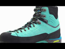 Load and play video in Gallery viewer, Scarpa Men&#39;s Zodiac Tech Gore-Tex Mountaineering Boots (Anthracite/Sulpher)
