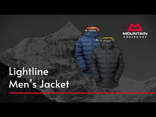 Load and play video in Gallery viewer, Mountain Equipment Men&#39;s Lightline 700 Fill Hooded Down Insulated Jacket (Black)
