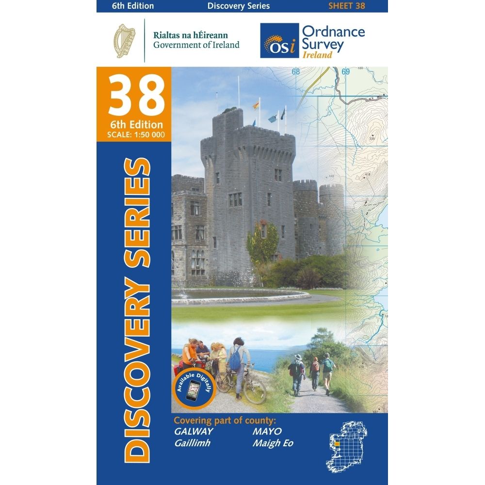 OSI Discovery Map 38 (Part of Mayo & Galway)(1:50,000)