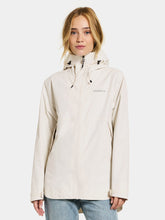 Load image into Gallery viewer, Didriksons Women&#39;s Tilde 4 Waterproof Rain Jacket (White Foam)
