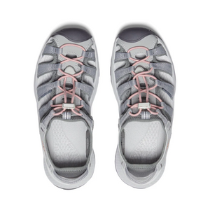 Keen Women's Astoria West Closed Toe Sandals (Grey/Coral)