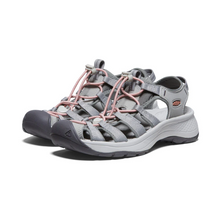 Load image into Gallery viewer, Keen Women&#39;s Astoria West Closed Toe Sandals - WIDE FIT (Grey/Coral)
