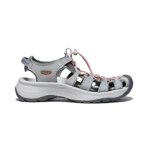 Keen Women's Astoria West Closed Toe Sandals (Grey/Coral)