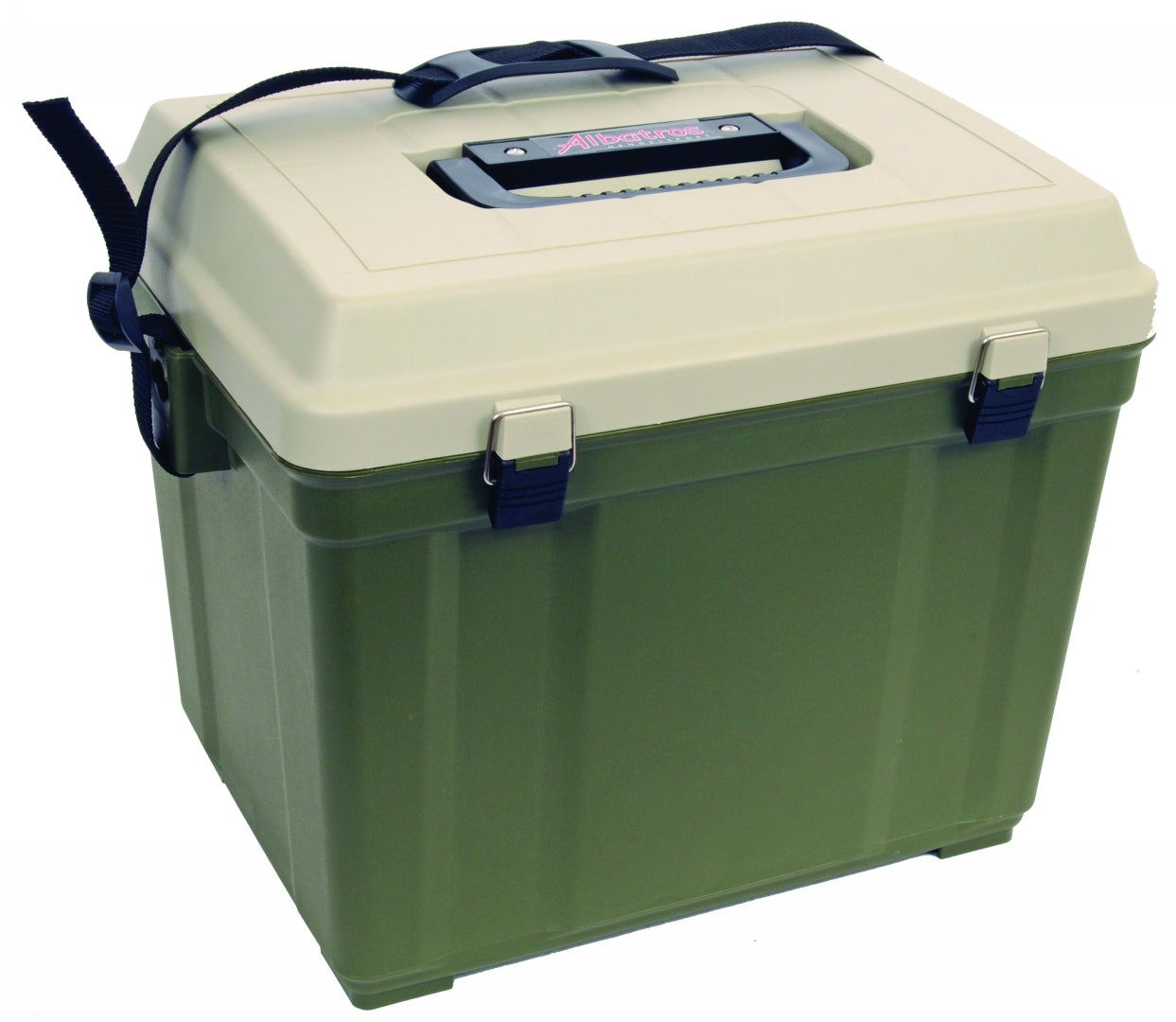 Albatros Mega Tackle & Seat Box (Green/Beige)