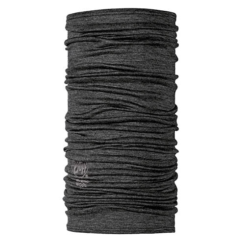 Lightweight Merino Wool Buff (Solid Grey)