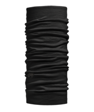 Load image into Gallery viewer, Lightweight Merino Wool Buff (Solid Black)
