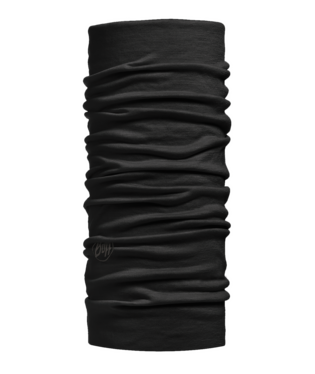 Lightweight Merino Wool Buff (Solid Black)