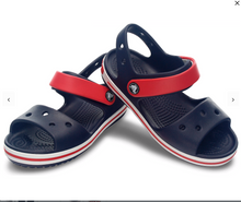 Load image into Gallery viewer, Crocs Kids Crocband Sandals (Navy)
