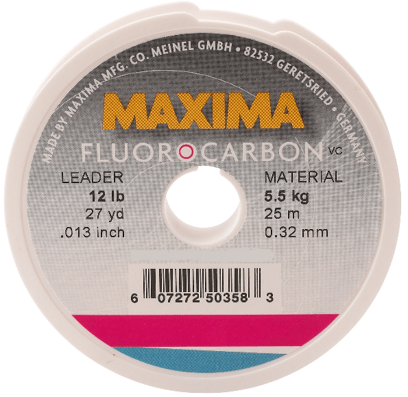 Maxima Fluorocarbon Line (12lb/25m/0.32mm)(White) – Landers