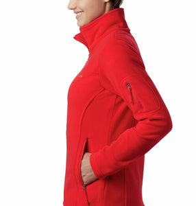Columbia Women's Fast Trek II Full Zip Fleece (Red Lily)