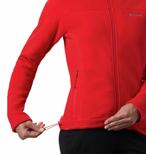 Columbia Women's Fast Trek II Full Zip Fleece (Red Lily)