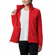 Load image into Gallery viewer, Columbia Women&#39;s Fast Trek II Full Zip Fleece (Red Lily)
