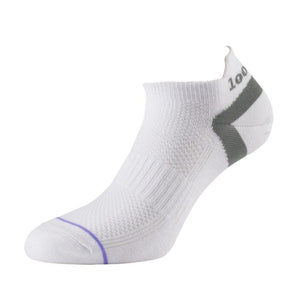 1000 Mile Women's Ultimate Tactel® Trainer Double Layer Liner Socks (White)