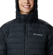 Load image into Gallery viewer, Columbia Men&#39;s Powder Lite Omni-Heat Hooded Insulated Jacket (Black)
