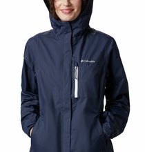 Load image into Gallery viewer, Columbia Women&#39;s Pouring Adventure Waterproof Jacket (Nocturnal/White)
