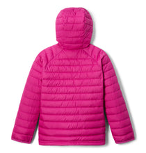 Load image into Gallery viewer, Columbia Kids Powder Lite Omni-Heat Hooded Insulated Jacket (Wild Fuchsia)(Ages 5-16)
