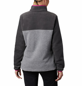 Columbia Women's Benton Springs Half Snap Fleece (Light Grey Heather/Shark)