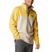 Load image into Gallery viewer, Columbia Men&#39;s Steens Mountain Half Snap Fleece (Golden Nugget/Ancient Fossil)
