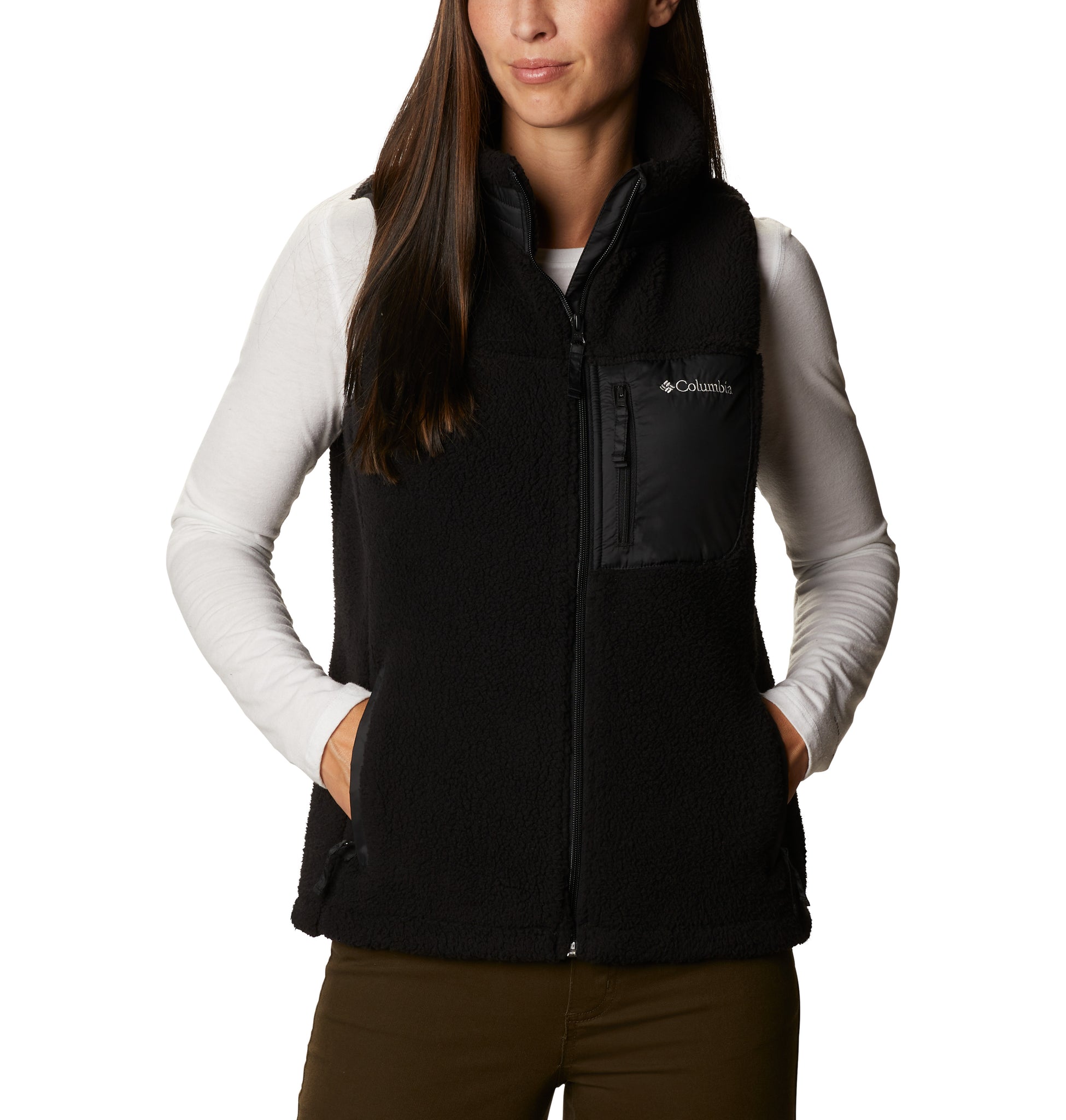 Columbia women's sherpa vest cheap