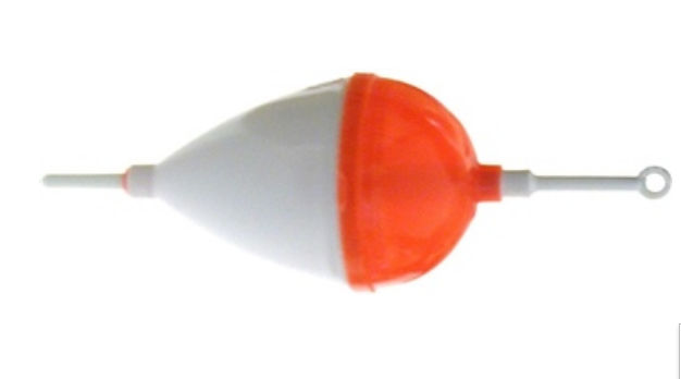 Buldo Pear Float (Size #7/65mm)(Orange/White)