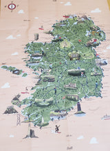 Load image into Gallery viewer, Salty Sea Sisters Swim Map of Ireland
