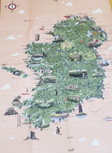 Salty Sea Sisters Swim Map of Ireland