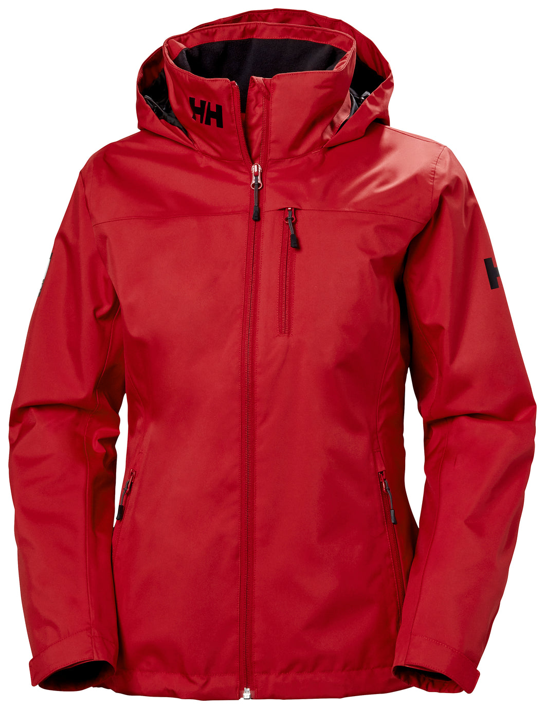 Helly Hansen Women's Crew Hooded Midlayer Jacket (Red)