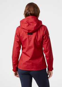 Helly Hansen Women's Crew Hooded Midlayer Jacket (Red)