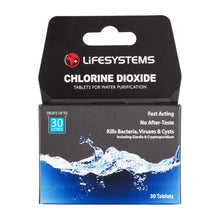 Load image into Gallery viewer, Lifesystems Chlorine Dioxide Water Purification Tablets (30 Pack)
