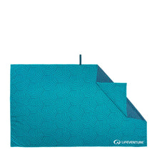 Load image into Gallery viewer, Lifeventure Recycled SoftFibre Travel Towel (Giant)(Geometric Teal)
