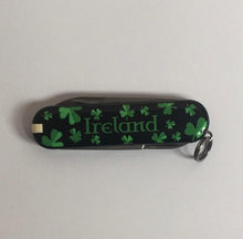 Load image into Gallery viewer, Victorinox Swiss Army Knife: Classic Black with Shamrock (7 Tools)
